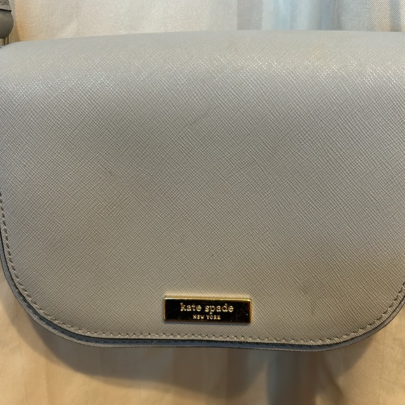 Kate Spade Laurel Way Large Carsen Cloud Cover Blue Crossbody Purse - Picture 6 of 10